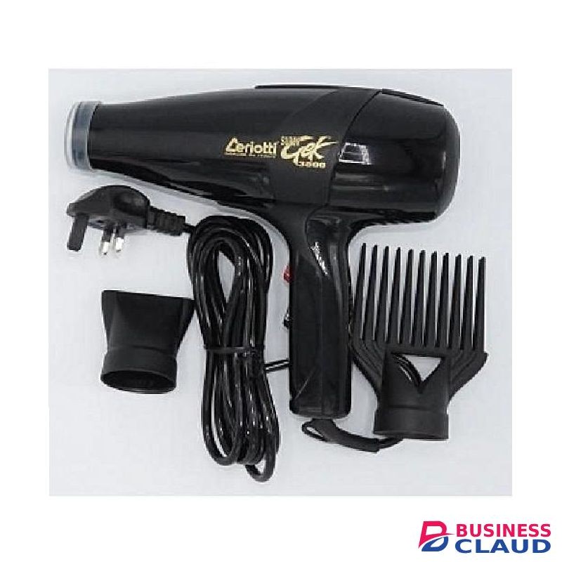 Ceriotti Professional Dry Hair Dryer - High Speed Blow Dryer for Fast Drying without Damage