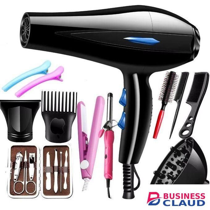 Canye Professional Salon And Home Hair Dryer Blowdry Straightener With Hair And Nail Accessories