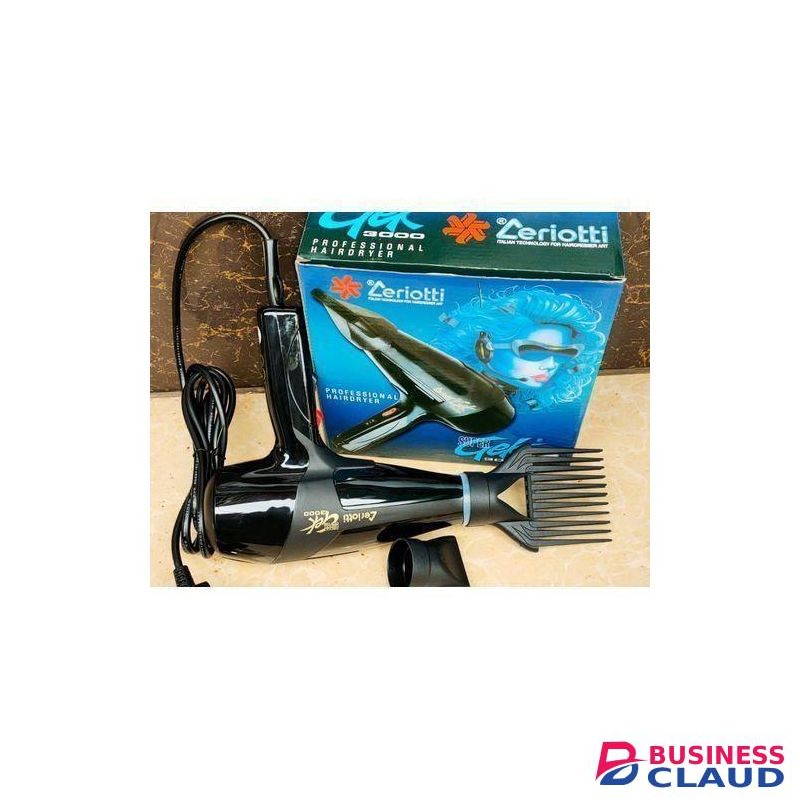 Zeriotti Original Beauty Blow Dry Hair Dryer Black