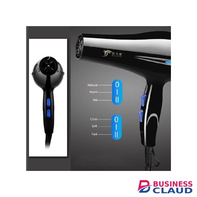Professional Ionic Hair Dryer with Diffuser & Comb Set