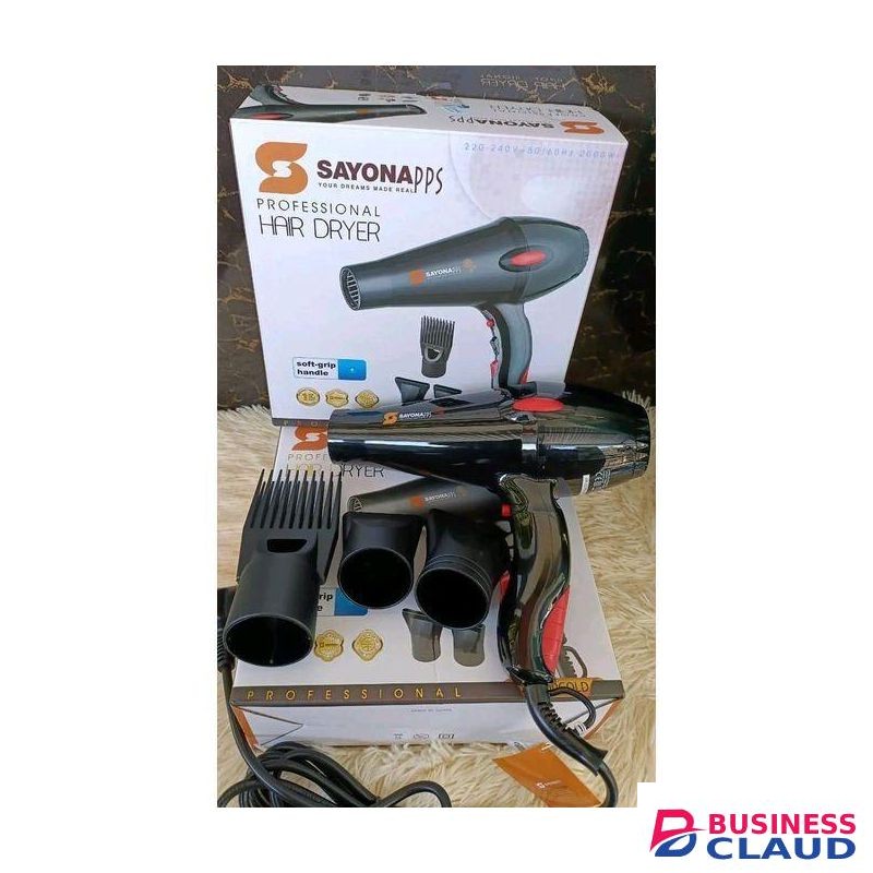 Sayona 2000w professional hair dryer blowdry designed for both salon and home use