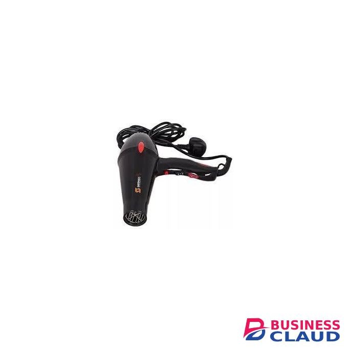 Professional 2000W Hair Dryer with Soft-Grip Handle & Styling Nozzles