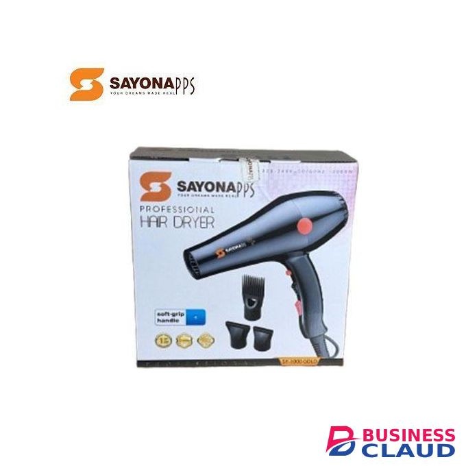 Sayona Professional Hair Dryer 2000W SY-300 With Soft-Grip Handle