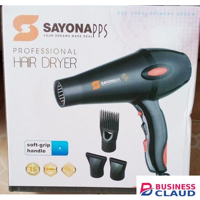 Sayona PROFFESSIONAL HAIR DRYER SOFT GRIP HANDLE 2000W 2 SPEEDS