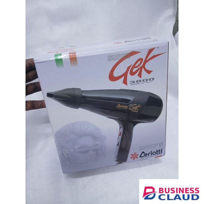 Ceriotti Best Heavy Duty Super GEK 3800 Blow Dry Hair Dryer Black