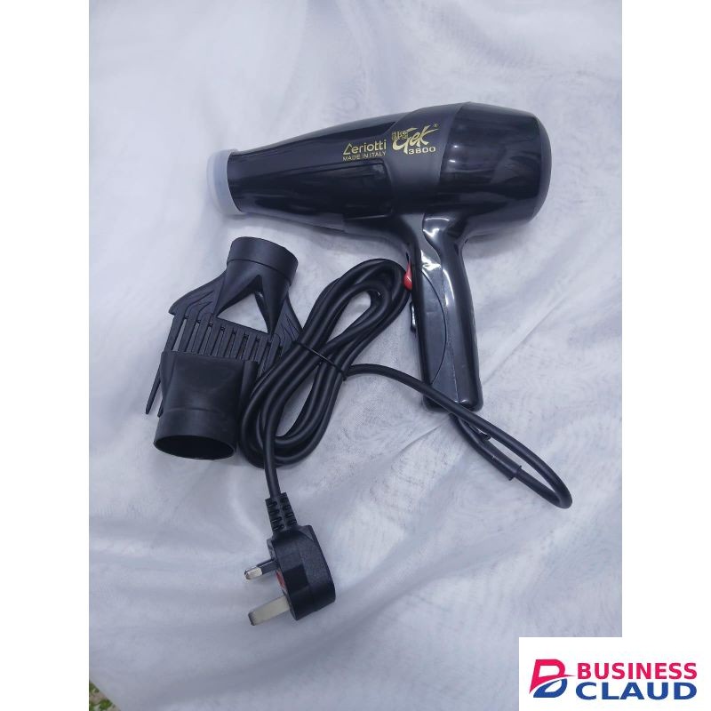 Ceriotti Best Heavy Duty Super GEK 3800 Blow Dry Hair Dryer Black