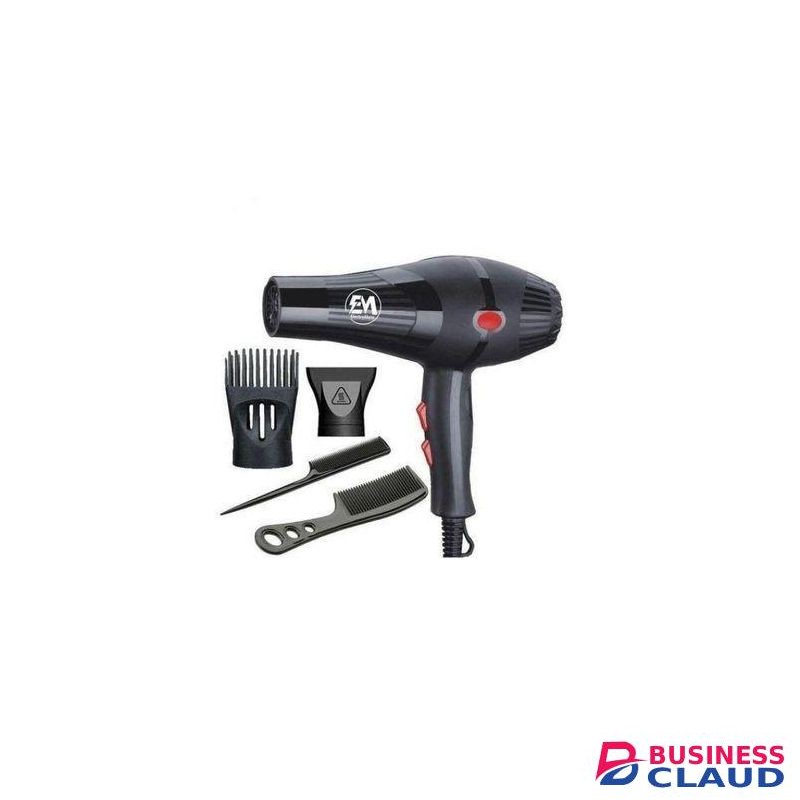 ElectroMate 2200w Professional Hair Dryer Blow-dry, With 3 Speed & 2 Temperature Settings
