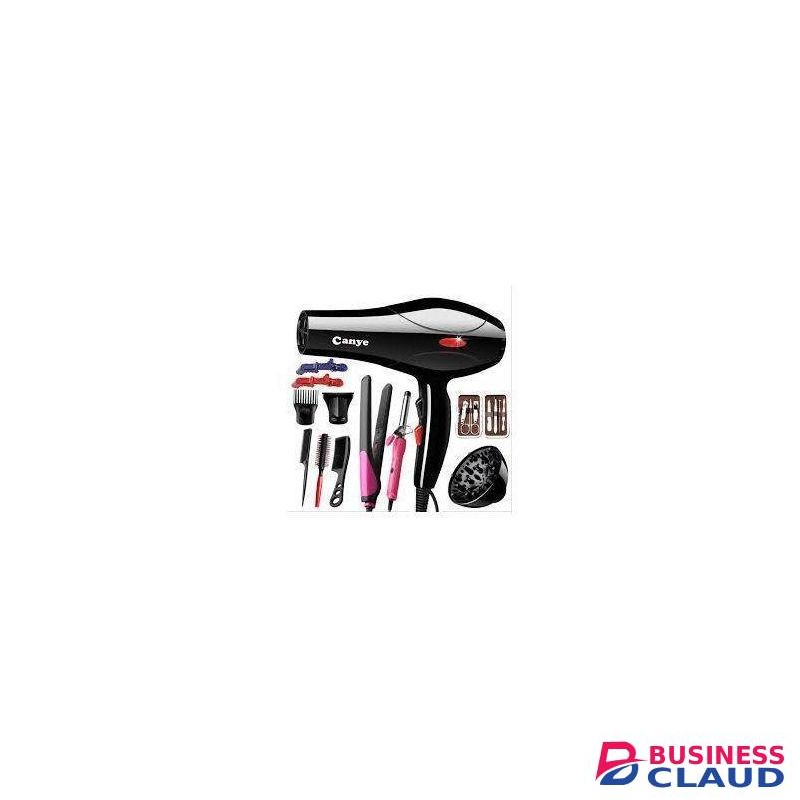 Canye 12Pcs Professional Blow Dry Hair Dryer Hot And Cold 1200W