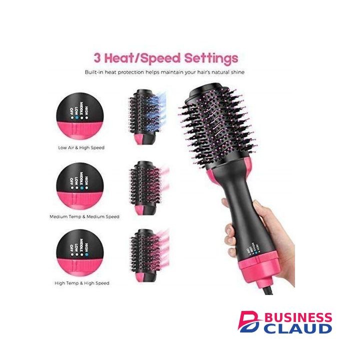 2 In 1 Multifunction Hair Dryer Straightener Curler Blow Hot Brush Electric Comb Stretcher