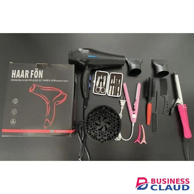 12pcs Professional Salon/barber Styling Tools, Professional Low Noise Hairdryer Negative Ionic Reverse Air Hand Hair Dryer Blow Electric Travel High Speed Hair Dryer