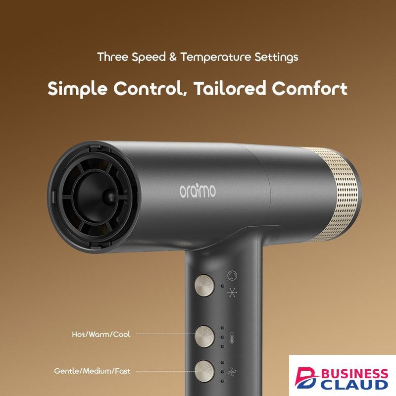 Oraimo SwiftDry Hair Dryer High-Speed Motor 3 speed & temperature settings 365-day Warranty