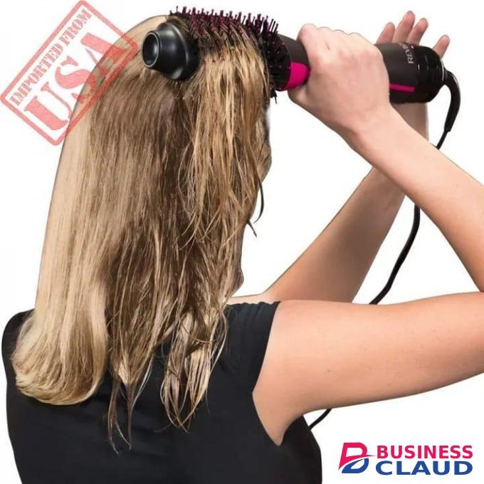 2 In 1 Hair Dryer Brush And Hair Curler Hot Comb Hair Blower Electric Hot Air Brush Blow Dry and Curler Combo With 3 Heat Setting