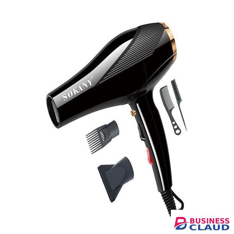 Sokany Hair Dryer, Powerful Fast Drying, Multi-Setting with Comb Attachment, Comes With Combs, 2 Heat And 2 Airflow Settings, Compact for Home & Travel