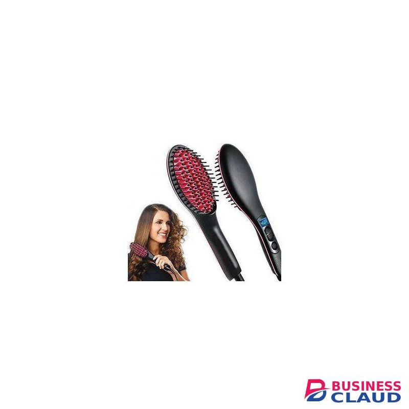 Simply Straight Hot Comb Blowdry Hair Straightener Brush Electric Hand Hair Blow Dryer Black