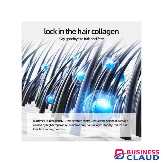 1600W negative ion hair dryer, strong wind power, super fast drying + 5 nozzles to create multiple salon styles
