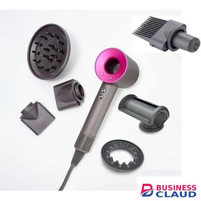 Professional Leafless Hair Dryer Negative Ion Blow Dryer Quick Dry Powerful Wind Salon/Barber 6 in 1 pcs