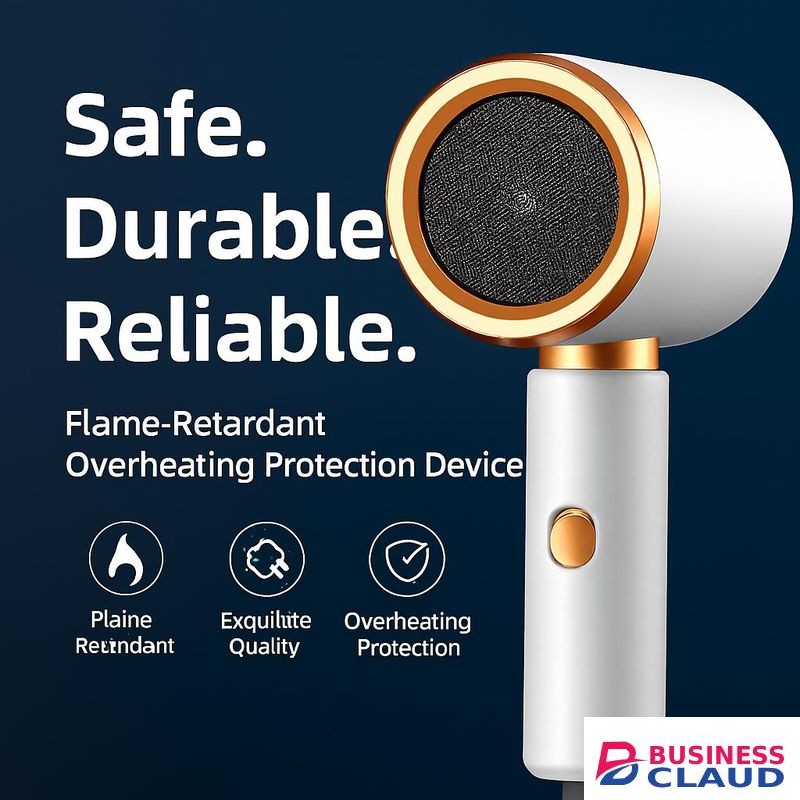 Professional Edition 2000W Hair Dryer – 3-Speed Heat Control, Blue Light Negative Ions, Frizz Free Overheat Protection, Flame-Retardant Build – Home & Salon Use