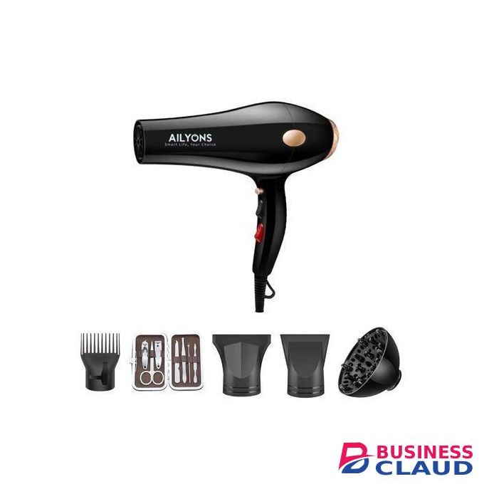 AILYONS Commercial And Personal Use Hair BlowDry Hair Dryer With Hair And Nail Tools - 2200W (1YR WRTY)