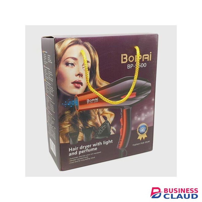 Bopai 4000w Hair Blow Dryer With 2 Speeds And 3 Heat Settings.