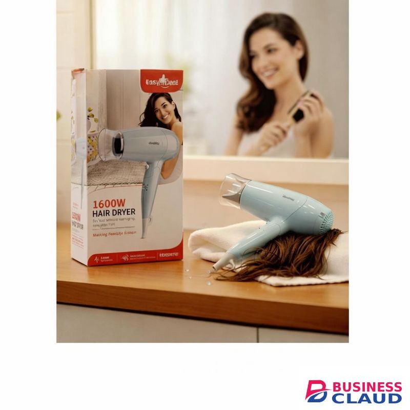 Premier 1600W Hair Drying Machine, Portable Handheld Electric Dryer