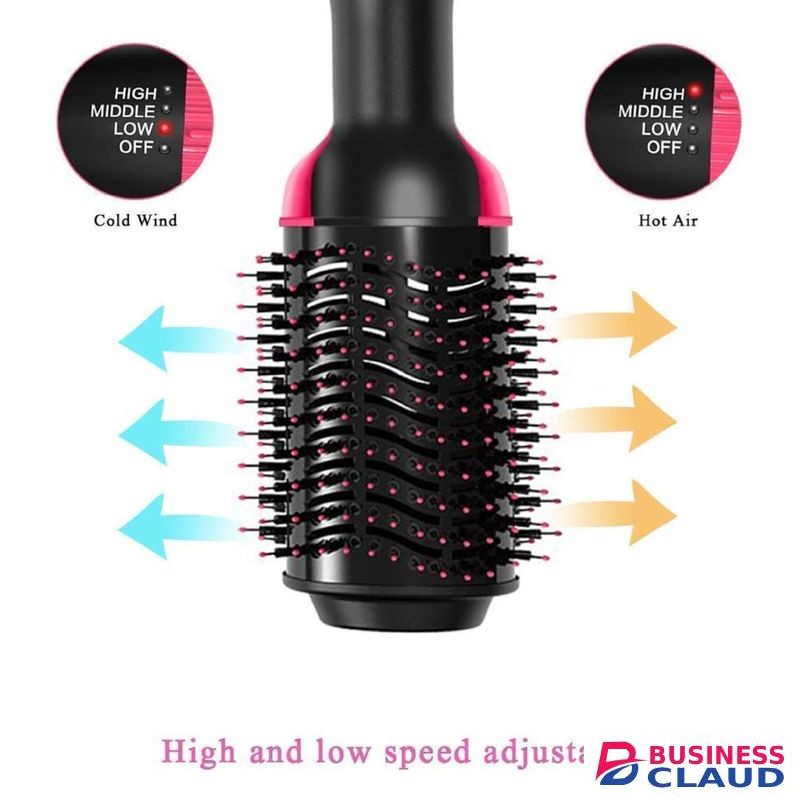 1000 Watts Hair Dryer and Volumizer, Hot Air Brush, 3 in1 Styling Brush Styler, Negative Ion Hair Straightener Curler Brush for All Hairstyle