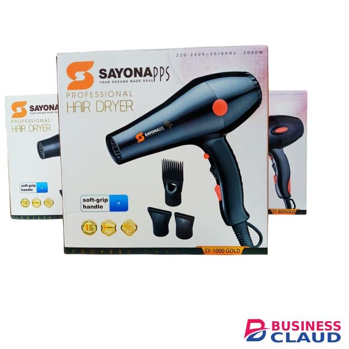 Sayona Commercial Hair Blow Dryer With Soft Grip Handle