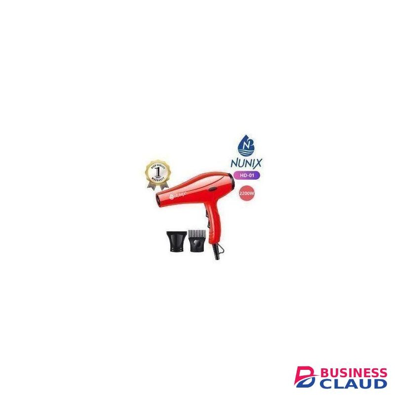Nunix Hair Blow Dryer,,red Without Accessories