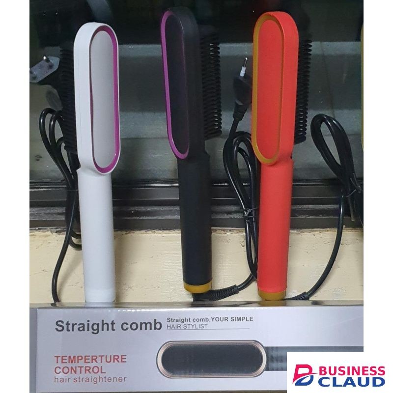 Share this product Simply Straight Hot Comb Blowdry Hair Straightener Brush Electric Hand Hair Blow Dryer