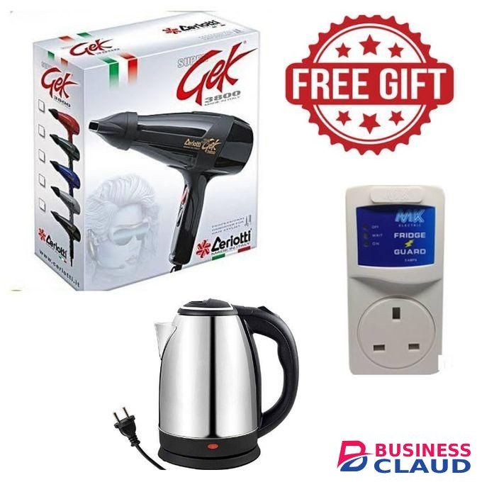 Ceriotti GEK 3800 Blow Dry Hair FREE KETTLE AND FREE FRIDGE GUARD