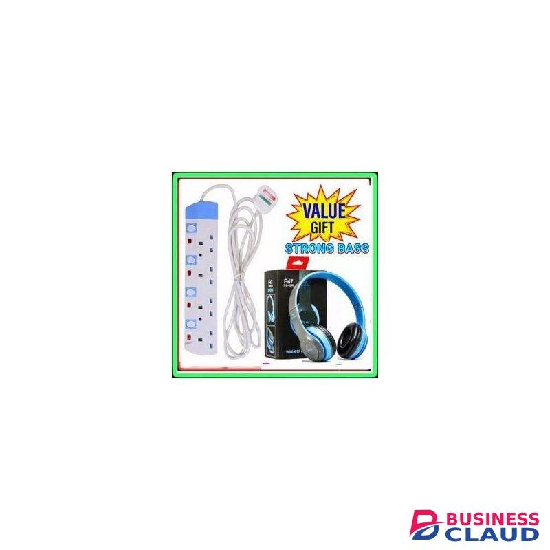 Power King AFFORDABLE FOUR WAY POWER EXTENSION – USE FOR MOBILE CHARGERS, HAIR DRYERS, SOUND SYSTEMS & MORE
