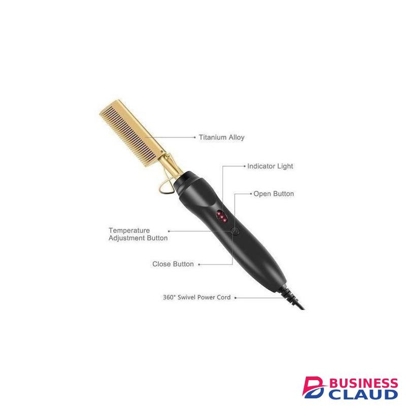 Classic Multifunction 2 in 1 Electric Hot Comb Brush Professional Hair Straightener