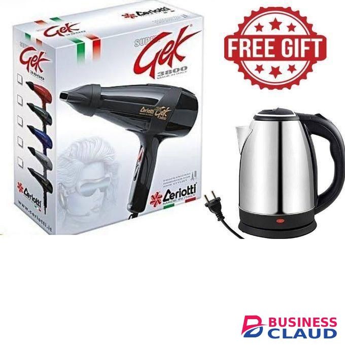Gek 3800 Salon Blow-dry free 2LITRES KETTLE