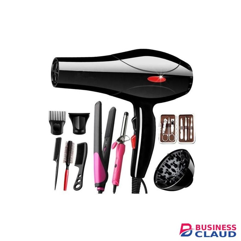 Canye Professional Hair Blowdry Straightener With Accessories & Free Flat Iron