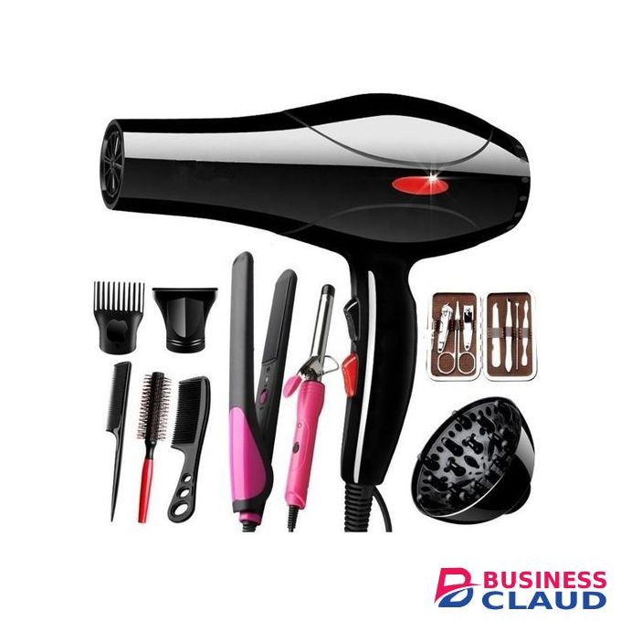 Canye Professional Hair Blowdry Straightener With Accessories & Free Flat Iron