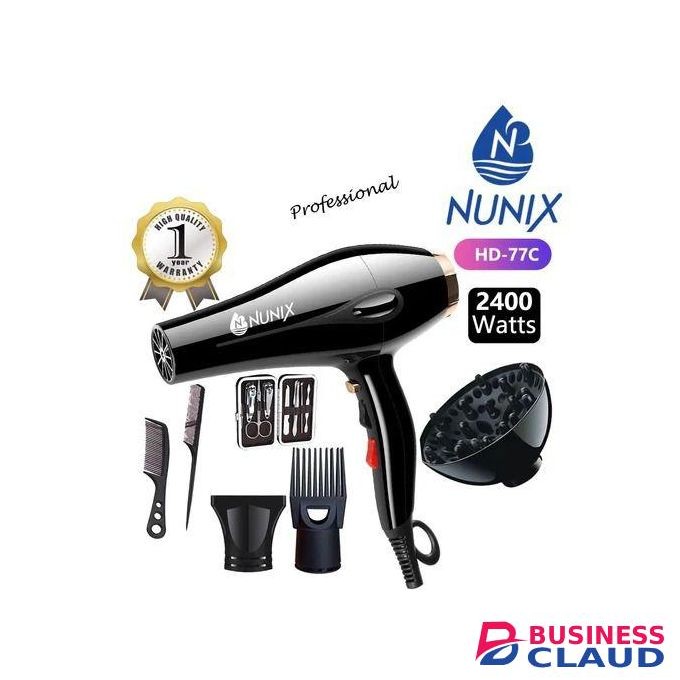Nunix Commercial Blow Dry 2400w Black