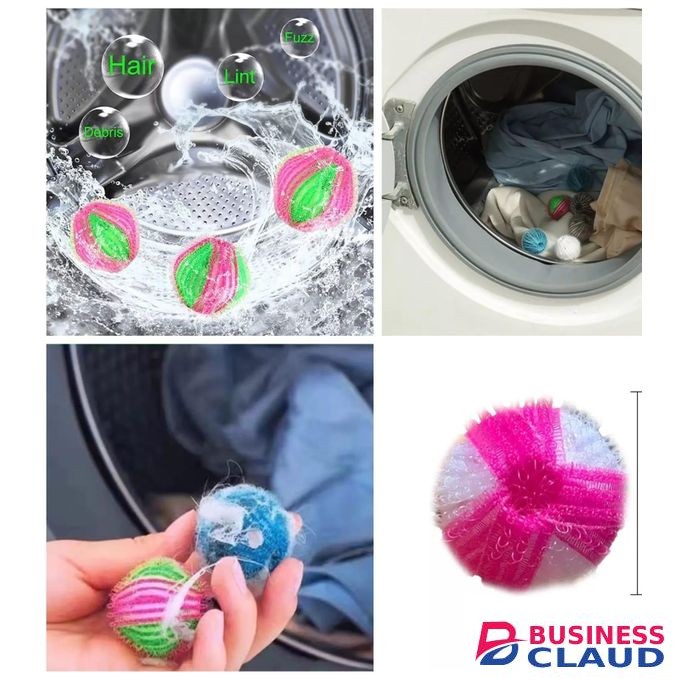 Lint Collecting Machine Balls for Front Loader Machines, Pet Hair Remover, Bedding Washer Dryer Floating Ball