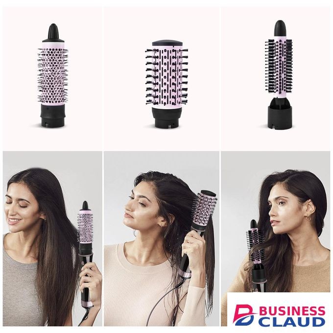 Dsp 7 in 1 Professional Hair Styling Tool – Hot Air Brush Set, Multi-Styler and Blow Dryer Brush Straightening and Curling, Ionic & Infrared Tech, Cool Shot, 2 Heat & Speed Settings