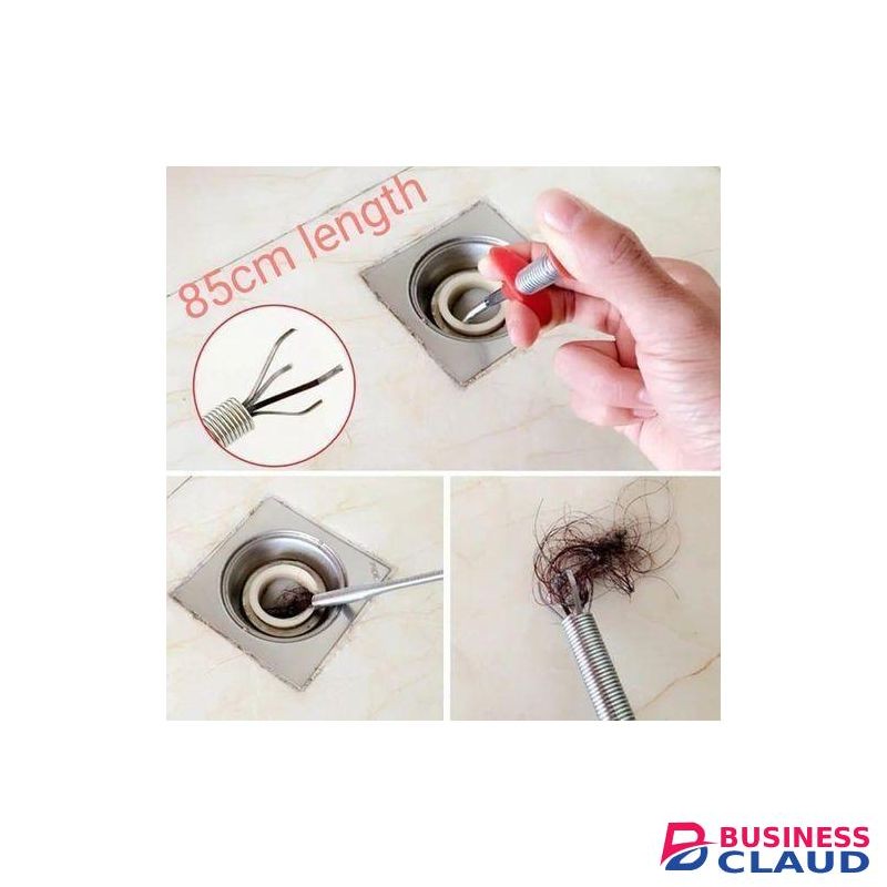 60cm long Flexible Strong Drain Hair Catcher, Grabber Pick-up Tool, Extra Long Retractable Claw Retriever Stick, Use to Grab Hair, Trash, Even Important Stuff from Drains, Sink, Toilet etc