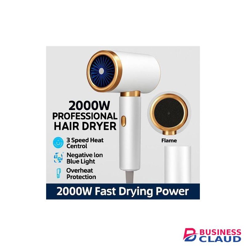 One Step Electric Hot Comb Hair Dryer Blower - Anti-Frizz Hair Dryer - Adjustable Temp - Perfect for All Hair