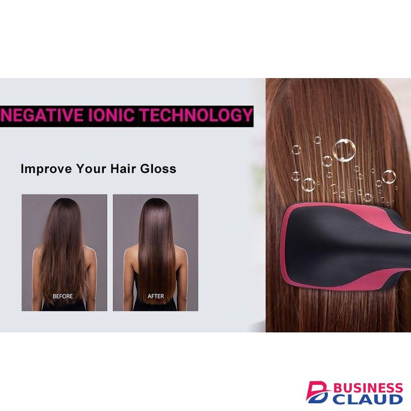 2 in 1 Hair Dryer & Styler, One Step Hair Dryer Brush Straightener, Negative Ion Electric Hot Air Blow Dryer Comb