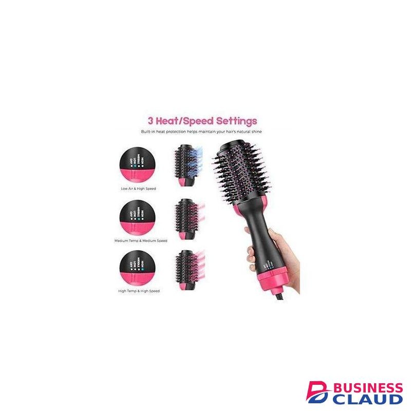 2 In 1 Multifunction Hair Dryer Straightener Curler Blow Hot Brush Electric Comb