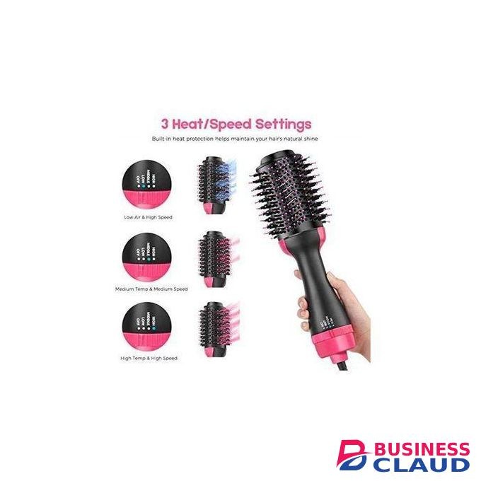 2 In 1 Multifunction Hair Dryer Straightener Curler Blow Hot Brush Electric Comb