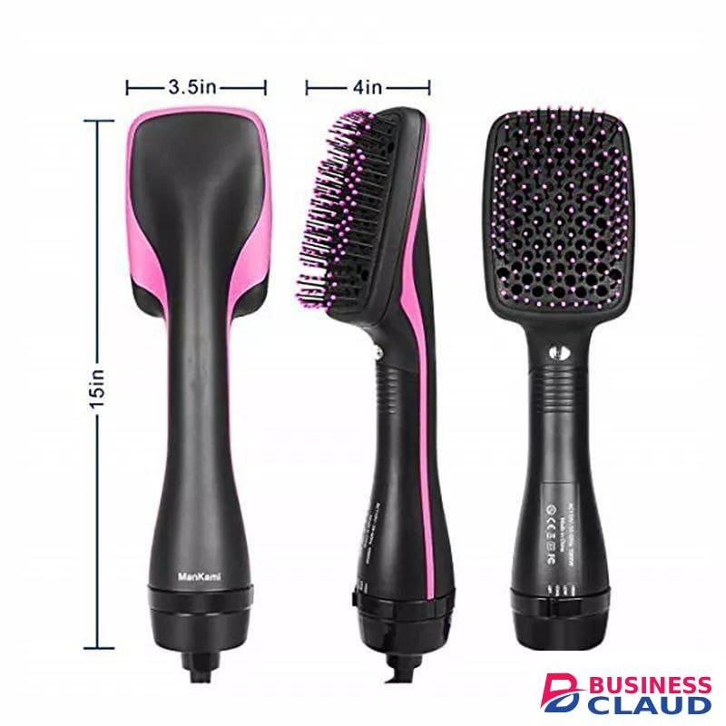 2 In 1 Hair Dryer/ Brush One Step Hair Blower Electric Hot Air Brush - Black/pink, Black/Gold