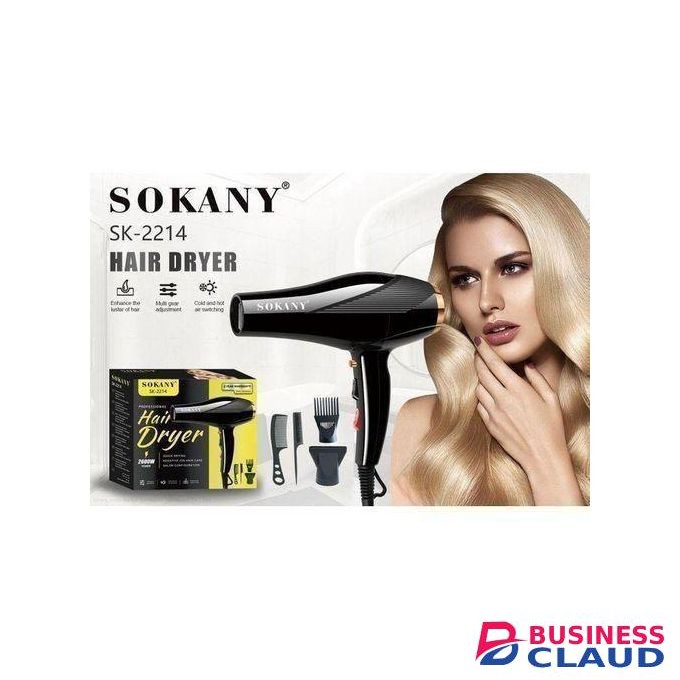 Sokany High quality Ionic Hair Dryer/blowdry, Salon Professional Blow Dryer 2600W AC Motor Fast Drying with 2 Speed, 3 Heat Setting, Cool Button,