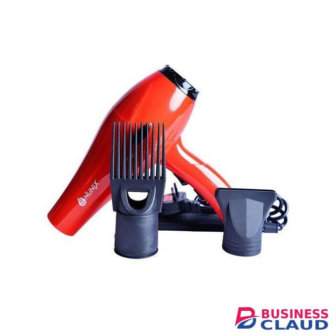 Hd Nunix Hair Red Blow Dryer With Beauty Accessories HD-01