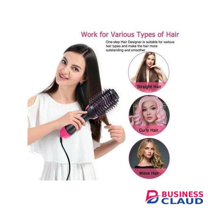 IONIC HAIR DRYER HAIR STRAIGHTENER HOT AIR BRUSH & VOLUMIZER - Effortless Hair Styling in Minutes