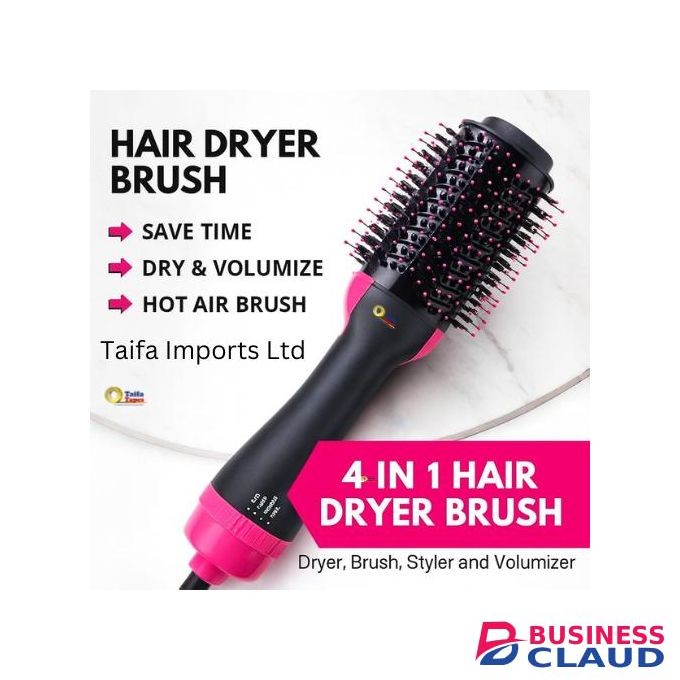 One Step 5 in 1 Hair Dryer Straightener Brush & Volumizer - Negative Ion Straightening Comb for Smooth, Frizz Free Hair