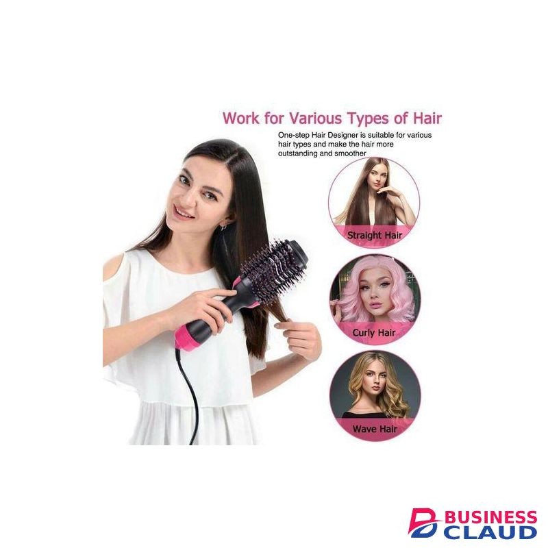 PROFESSIONAL IONIC HAIR DRYER HAIR STRAIGHTENER HOT AIR BRUSH & VOLUMIZER - Effortless Hair Styling in Minutes