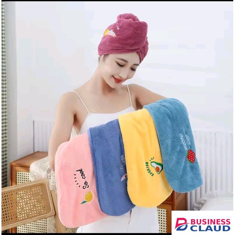 Super absorbant hair drying head towel