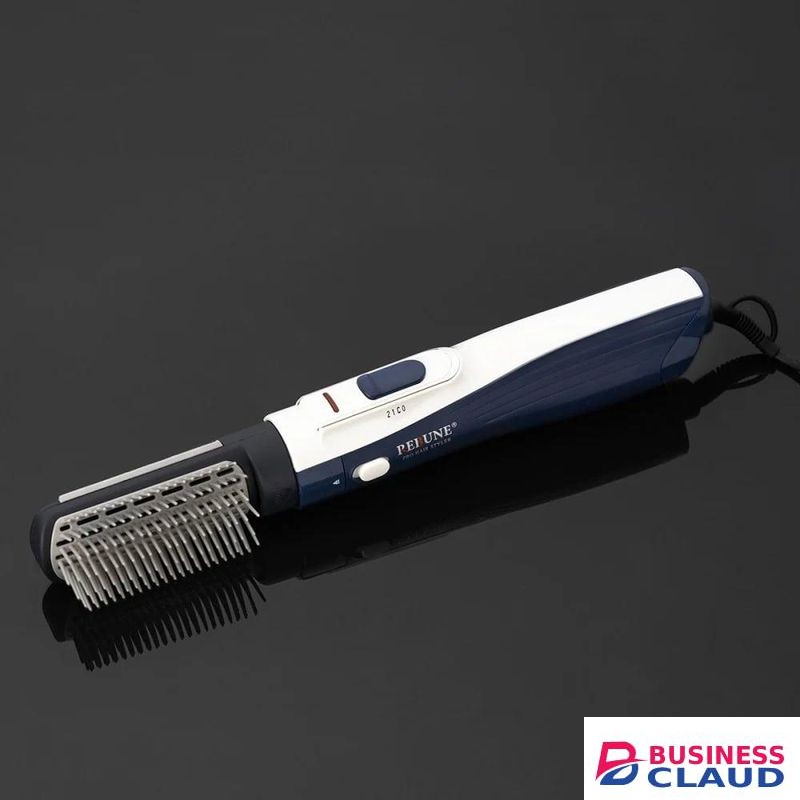 Rebune RE-2025-2 Hair Styler with 2 Brushes, 2 Heat Levels and Cool Air, 1200 Watts - Blue (2YRs WRTY)
